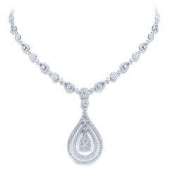 4.83ct 14k White Gold Diamond Necklace