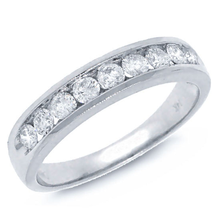 0.52ct 14k White Gold Diamond Lady's Band