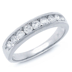 0.52ct 14k White Gold Diamond Lady's Band
