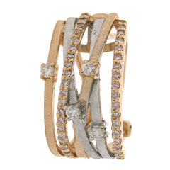 0.45ct 14k Two-tone R/g Diamond Fashion Earring