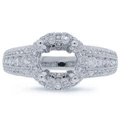 1.25ct 18k White Gold Diamond Semi-mount Ring