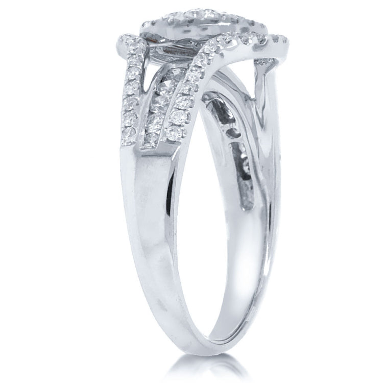 0.80ct 14k White Gold Diamond Lady's Ring