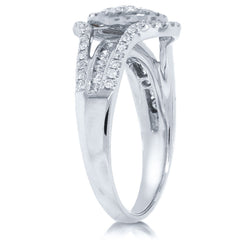 0.80ct 14k White Gold Diamond Lady's Ring
