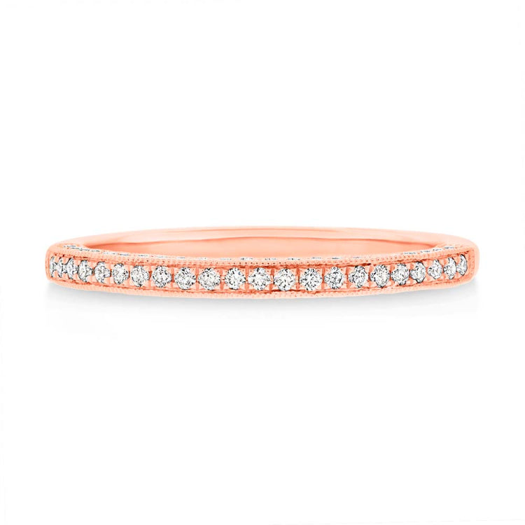 0.30ct 14k Rose Gold Diamond Lady's Band