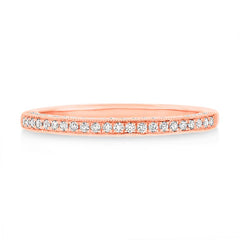 0.30ct 14k Rose Gold Diamond Lady's Band
