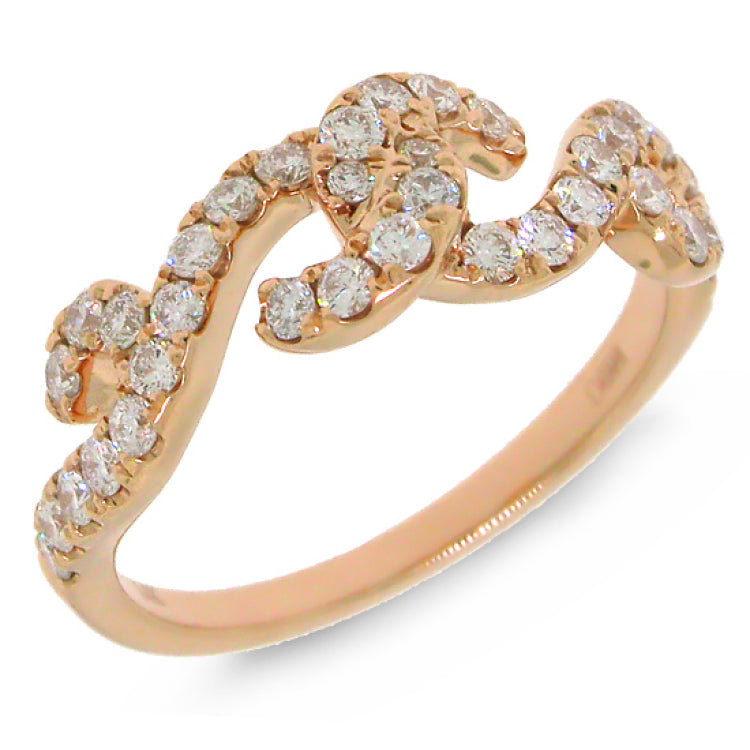0.62ct 14k Rose Gold Diamond Lady's Ring