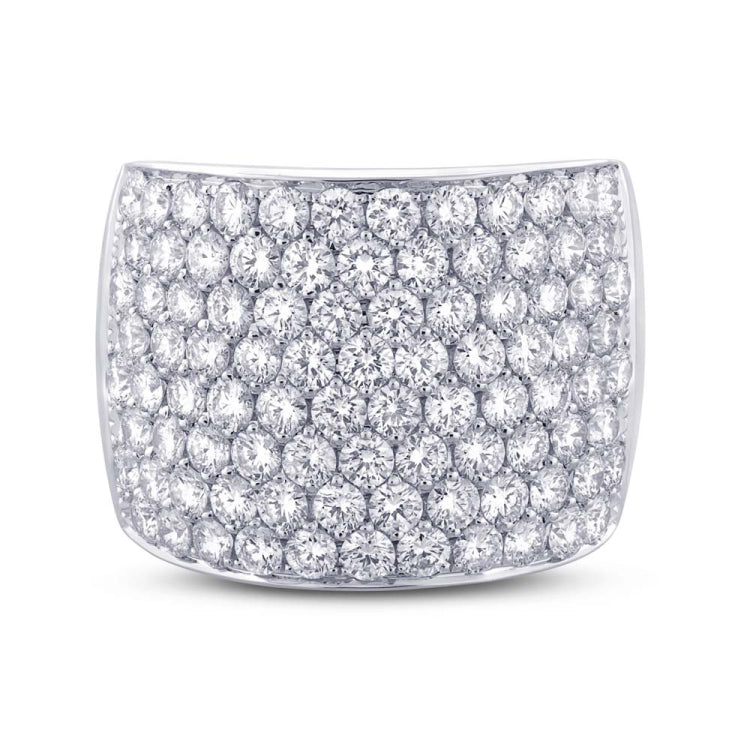 3.75ct 14k White Gold Diamond Pave Lady's Ring