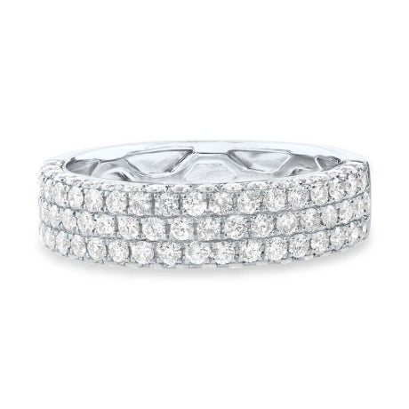 1.30ct 14k White Gold Diamond Lady's Pave Band