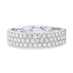 1.30ct 14k White Gold Diamond Lady's Pave Band