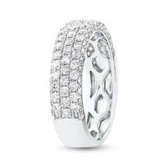 1.30ct 14k White Gold Diamond Lady's Pave Band