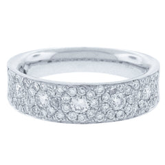 0.80ct 14k White Gold Diamond Lady's Band