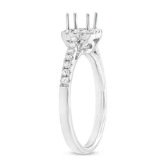 0.31ct 14k White Gold Diamond Semi-mount Ring