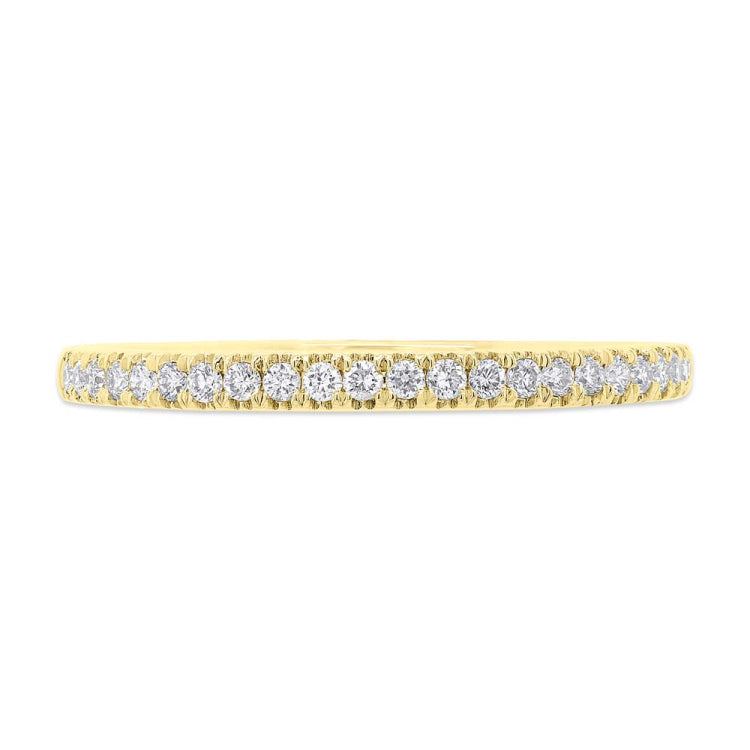 0.19ct 14k Yellow Gold Diamond Lady's Band
