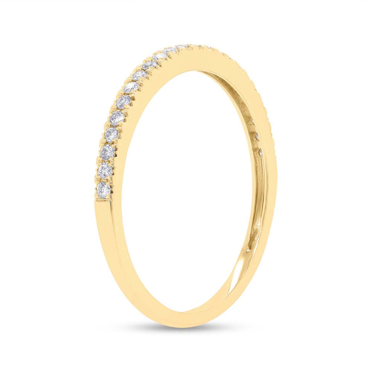 0.19ct 14k Yellow Gold Diamond Lady's Band