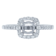 0.30ct 14k White Gold Diamond Semi-mount Ring