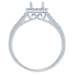 0.30ct 14k White Gold Diamond Semi-mount Ring