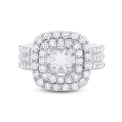 1.00ct 18k White Gold Diamond Semi-mount Ring