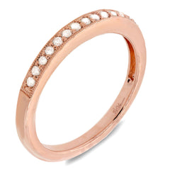 0.20ct 14k Rose Gold Diamond Lady's Band