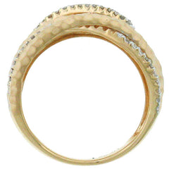0.30ct 14k Rose Gold Diamond Bridge Ring