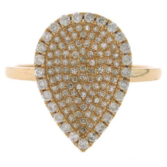 0.50ct 14k Rose Gold Diamond Pave Lady's Ring