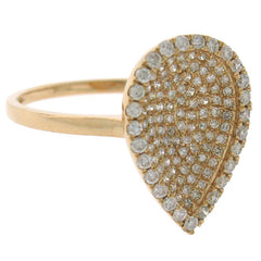 0.50ct 14k Rose Gold Diamond Pave Lady's Ring