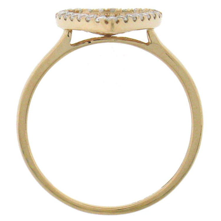 0.50ct 14k Rose Gold Diamond Pave Lady's Ring