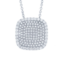 0.60ct 14k White Gold Diamond Pave Pendant