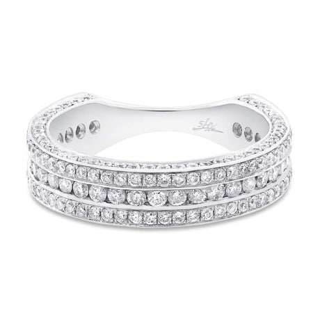 1.40ct 18k White Gold Diamond Lady's Band Size 7
