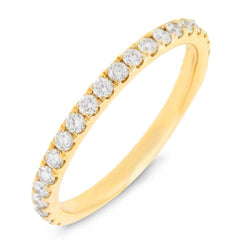 0.43ct 14k Yellow Gold Diamond Lady's Band