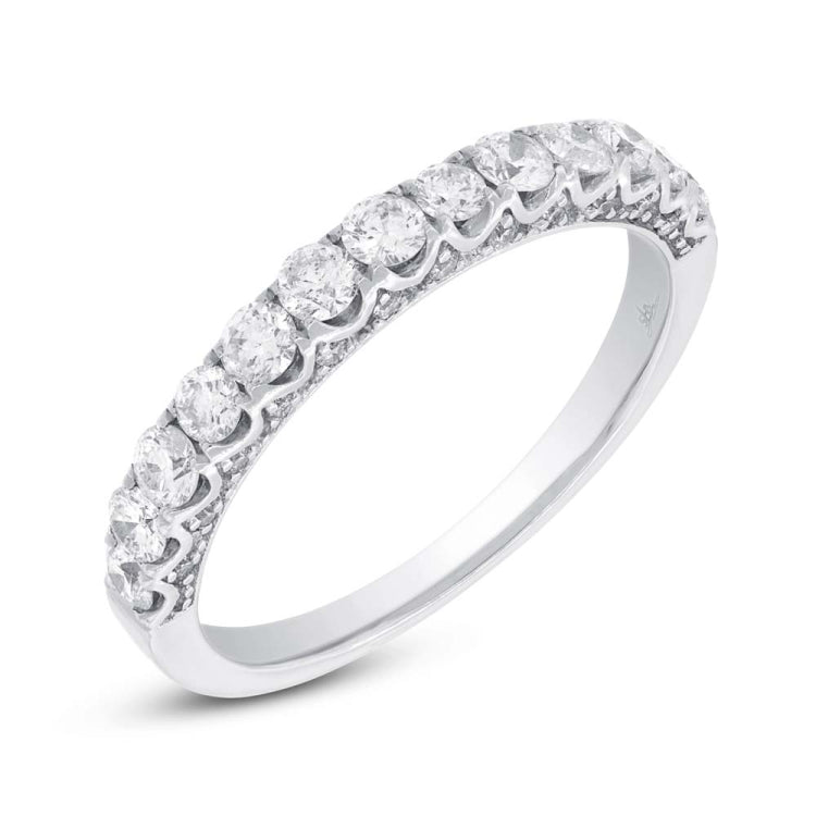 0.72ct 14k White Gold Diamond Lady's Band