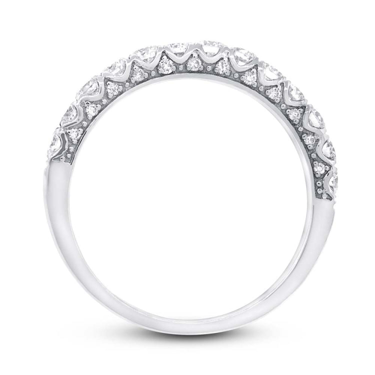 0.72ct 14k White Gold Diamond Lady's Band
