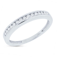 0.20ct 14k White Gold Diamond Lady's Band