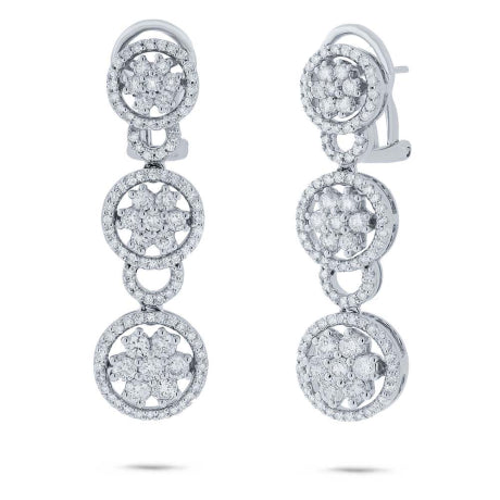 2.50ct 14k White Gold Diamond Earring