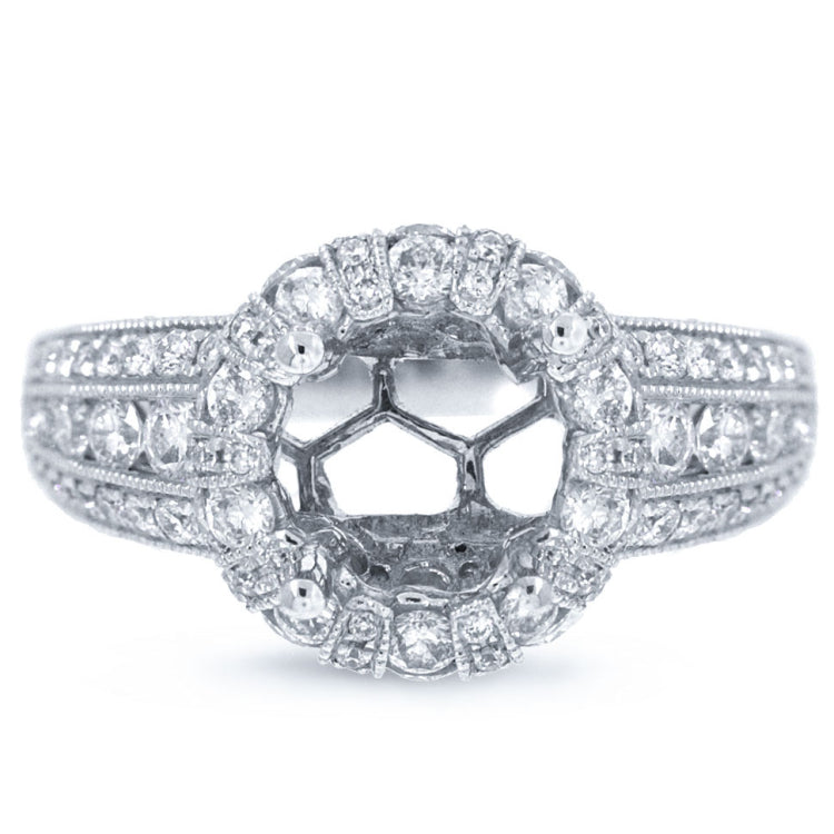 1.80ct 18k White Gold Diamond Semi-mount Ring
