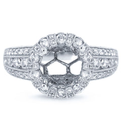 1.80ct 18k White Gold Diamond Semi-mount Ring