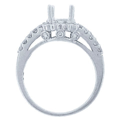 1.05ct 18k White Gold Diamond Semi-mount Ring