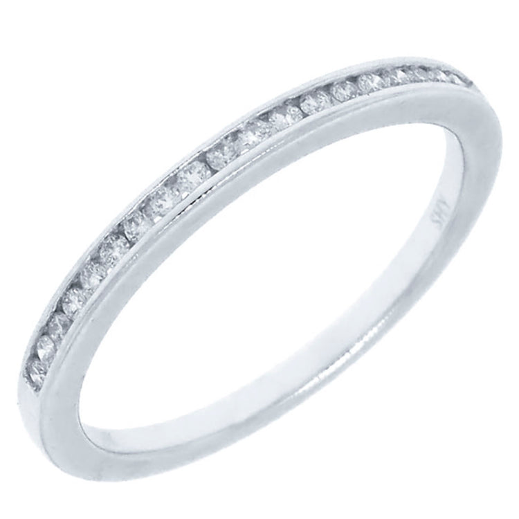 0.15ct 14k White Gold Diamond Lady's Band