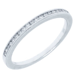 0.15ct 14k White Gold Diamond Lady's Band
