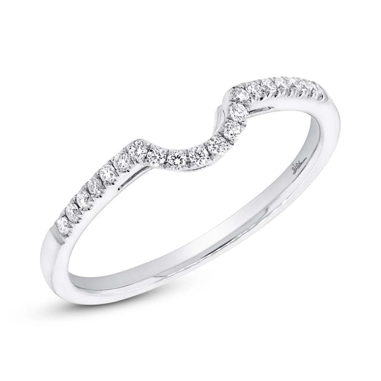 0.13ct 14k White Gold Diamond Lady's Band