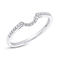 0.13ct 14k White Gold Diamond Lady's Band