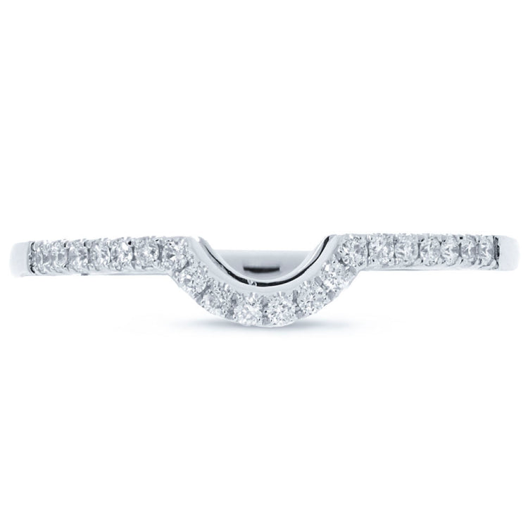 0.13ct 14k White Gold Diamond Lady's Band