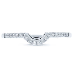 0.13ct 14k White Gold Diamond Lady's Band