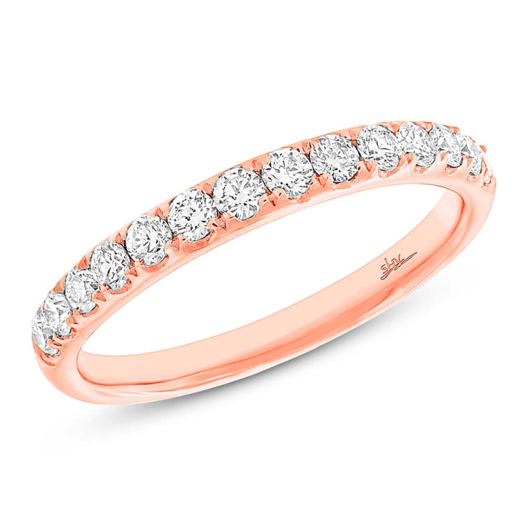 0.54ct 14k Rose Gold Diamond Lady's Band