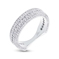 1.40ct 18k White Gold Diamond Lady's Band Size 7