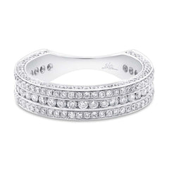 1.40ct 18k White Gold Diamond Lady's Band Size 7