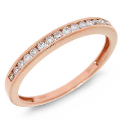 0.19ct 14k Rose Gold Diamond Lady's Band