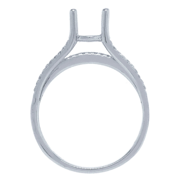 0.60ct 18k White Gold Diamond Semi-mount Ring