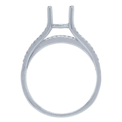 0.60ct 18k White Gold Diamond Semi-mount Ring