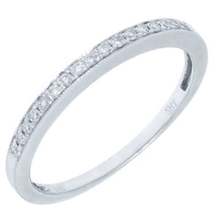0.13ct 14k White Gold Diamond Lady's Band