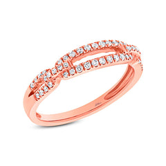 0.23ct 14k Rose Gold Diamond Lady's Ring